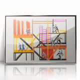 Theater Maquettes - Bold Abstract Modern Wall Art in Vibrant Colors