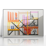 Theater Maquettes - Bold Abstract Modern Wall Art in Vibrant Colors