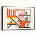 Theater Maquettes - Bold Abstract Modern Wall Art in Vibrant Colors