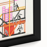 Theater Maquettes - Bold Abstract Modern Wall Art in Vibrant Colors