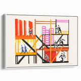 Theater Maquettes - Bold Abstract Modern Wall Art in Vibrant Colors