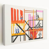 Theater Maquettes - Bold Abstract Modern Wall Art in Vibrant Colors