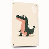 Kids Room Art Prints – Playful Crocodile Illustration for Nursery