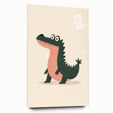 Kids Room Art Prints – Playful Crocodile Illustration for Nursery