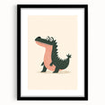 Kids Room Art Prints – Playful Crocodile Illustration for Nursery