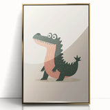 Kids Room Art Prints – Playful Crocodile Illustration for Nursery