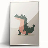 Kids Room Art Prints – Playful Crocodile Illustration for Nursery