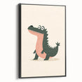Kids Room Art Prints – Playful Crocodile Illustration for Nursery
