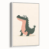 Kids Room Art Prints – Playful Crocodile Illustration for Nursery