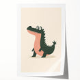 Kids Room Art Prints – Playful Crocodile Illustration for Nursery