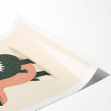 Kids Room Art Prints – Playful Crocodile Illustration for Nursery