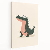 Kids Room Art Prints – Playful Crocodile Illustration for Nursery