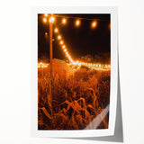 Rolled canvas print featuring a fall-themed floral design in warm orange and red tones, suitable for art wall dining room.