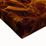 Large black and white stretched canvas featuring a serene landscape painting, ideal for bedroom wall art.