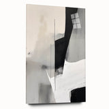 Minimalist abstract wall art featuring a sleek acrylic glass design, showcasing soft pastel colors and elegant lines, ideal for modern home decor.