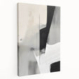 Abstract minimalist wall art on stretched canvas, showcasing soft pastel colors and geometric shapes, ideal for modern home decor and interior design.