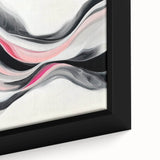 Abstract Art Prints – Fuchsia and Blush Fluid Wave Movement
