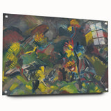 Abstract Expressionist Floral Landscape Wall Art - Vibrant Modern Decor