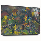 Abstract Expressionist Floral Landscape Wall Art - Vibrant Modern Decor
