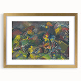 Abstract Expressionist Floral Landscape Wall Art - Vibrant Modern Decor