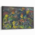 Abstract Expressionist Floral Landscape Wall Art - Vibrant Modern Decor
