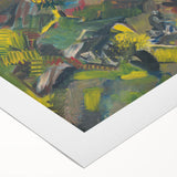 Abstract Expressionist Floral Landscape Wall Art - Vibrant Modern Decor