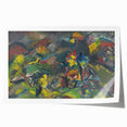 Abstract Expressionist Floral Landscape Wall Art - Vibrant Modern Decor