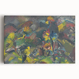 Abstract Expressionist Floral Landscape Wall Art - Vibrant Modern Decor