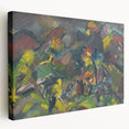 Abstract Expressionist Floral Landscape Wall Art - Vibrant Modern Decor