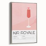 Framed canvas depicting a vintage poster of colorful landscape art, ideal for dining room decor.