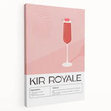 Large canvas print depicting colorful assorted fruits and beverages, ideal for kitchen wall art.