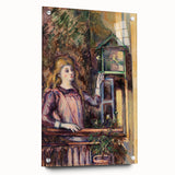 Impressionist Art Print - Girl with Birdcage (Jeune fille à la volière) by Paul Cézanne - Wall Art Decor
