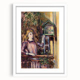 Impressionist Art Print - Girl with Birdcage by Paul Cézanne - Cézanne Wall Art
