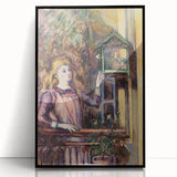 Impressionist Art Print - Girl with Birdcage by Paul Cézanne - Cézanne Wall Art