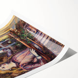 Impressionist Art Print - Girl with Birdcage by Paul Cézanne - Cézanne Wall Art