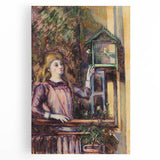 Impressionist Art Print - Girl with Birdcage by Paul Cézanne - Cézanne Wall Art