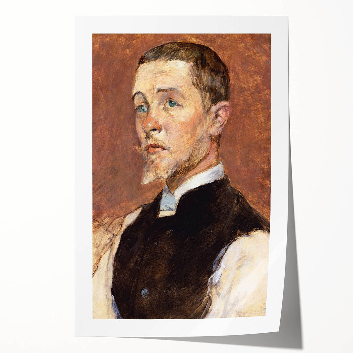 Classic Portrait of Albert Grenier - Vintage Art by Henri de Toulouse-Lautrec