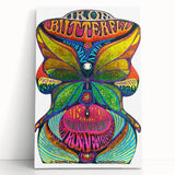 Iron Butterfly Retro Wall Art – Vintage Psychedelic Concert Print