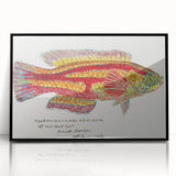 Realism Art Prints - Antique Fish Illustration by Fe. Clarke Vibrant Marine Art