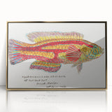 Realism Art Prints - Antique Fish Illustration by Fe. Clarke Vibrant Marine Art