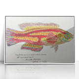 Realism Art Prints - Antique Fish Illustration by Fe. Clarke Vibrant Marine Art