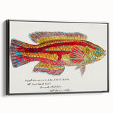 Realism Art Prints - Antique Fish Illustration by Fe. Clarke Vibrant Marine Art