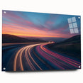 Sunset Highway Motion Wall Art – Colorful Abstract Light Trails