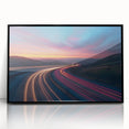 Sunset Highway Motion Wall Art – Colorful Abstract Light Trails