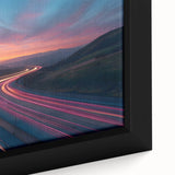 Sunset Highway Motion Wall Art – Colorful Abstract Light Trails