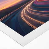 Sunset Highway Motion Wall Art – Colorful Abstract Light Trails