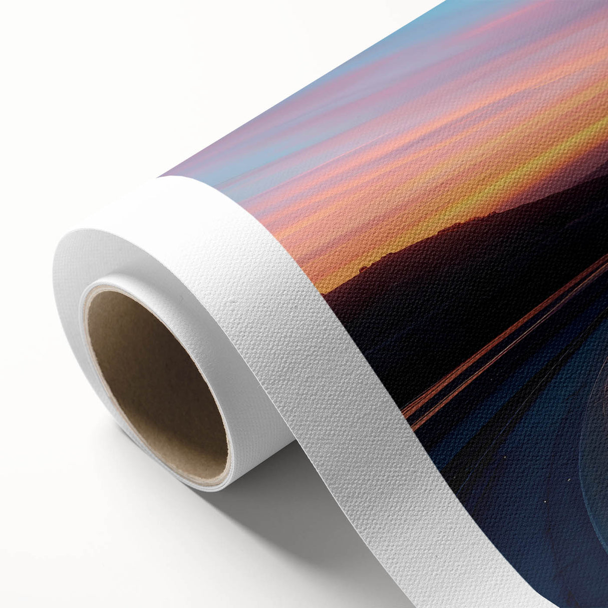Sunset Highway Motion Wall Art – Colorful Abstract Light Trails
