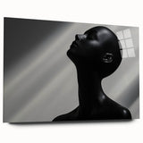 Shadowed Elegance – Minimalist Emotive Sculpture Wall Art Print
