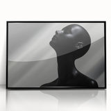 Shadowed Elegance – Minimalist Emotive Sculpture Wall Art Print