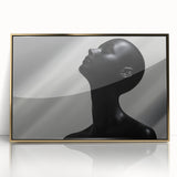 Shadowed Elegance – Minimalist Emotive Sculpture Wall Art Print